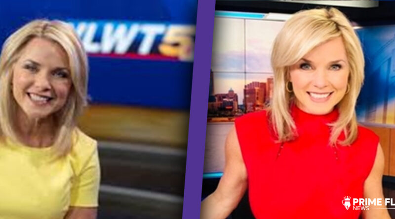 Sheree Paolello, Emmy-winning WLWT News 5 anchor in Cincinnati, Ohio, delivering evening news alongside co-anchor Mike Dardis.