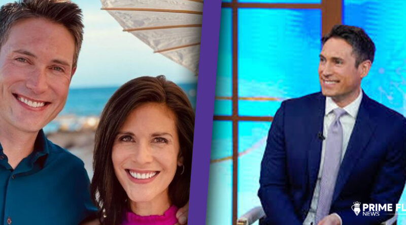 Whit Johnson, ABC News anchor and co-anchor of Good Morning America Weekend, reporting live from the studio during a national news broadcast.