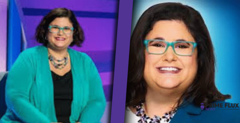 Muffy Marracco, Master Minds trivia expert and Game Show Network television personality known for her knowledge and calm on-screen presence.