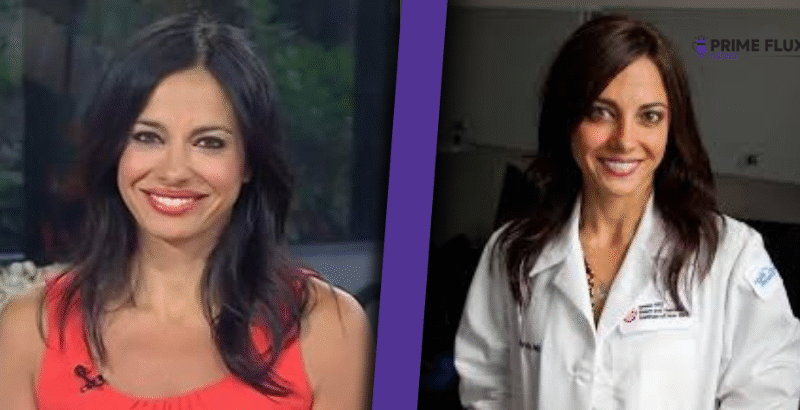 Dr. Tara Narula appearing on television discussing heart health, representing dr tara narula wikipedia and her medical expertise
